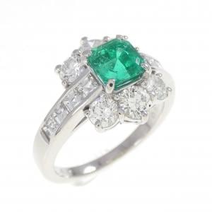 PT900 エメラルド リング 0.853CT