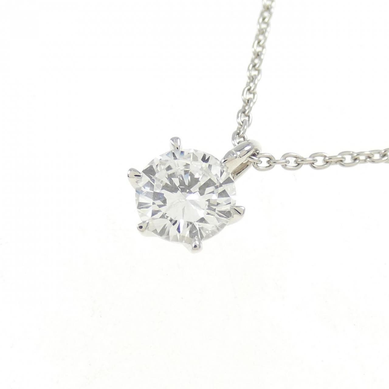 【リメイク】PT ダイヤモンド ネックレス 0.379CT F I1 Good