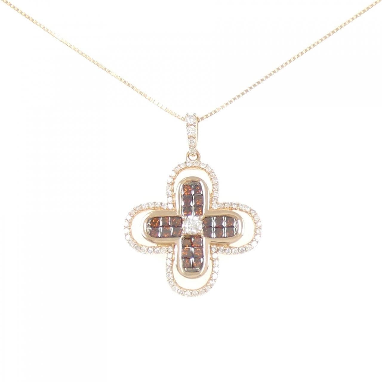 K18PG ダイヤモンド ネックレス 1.00CT