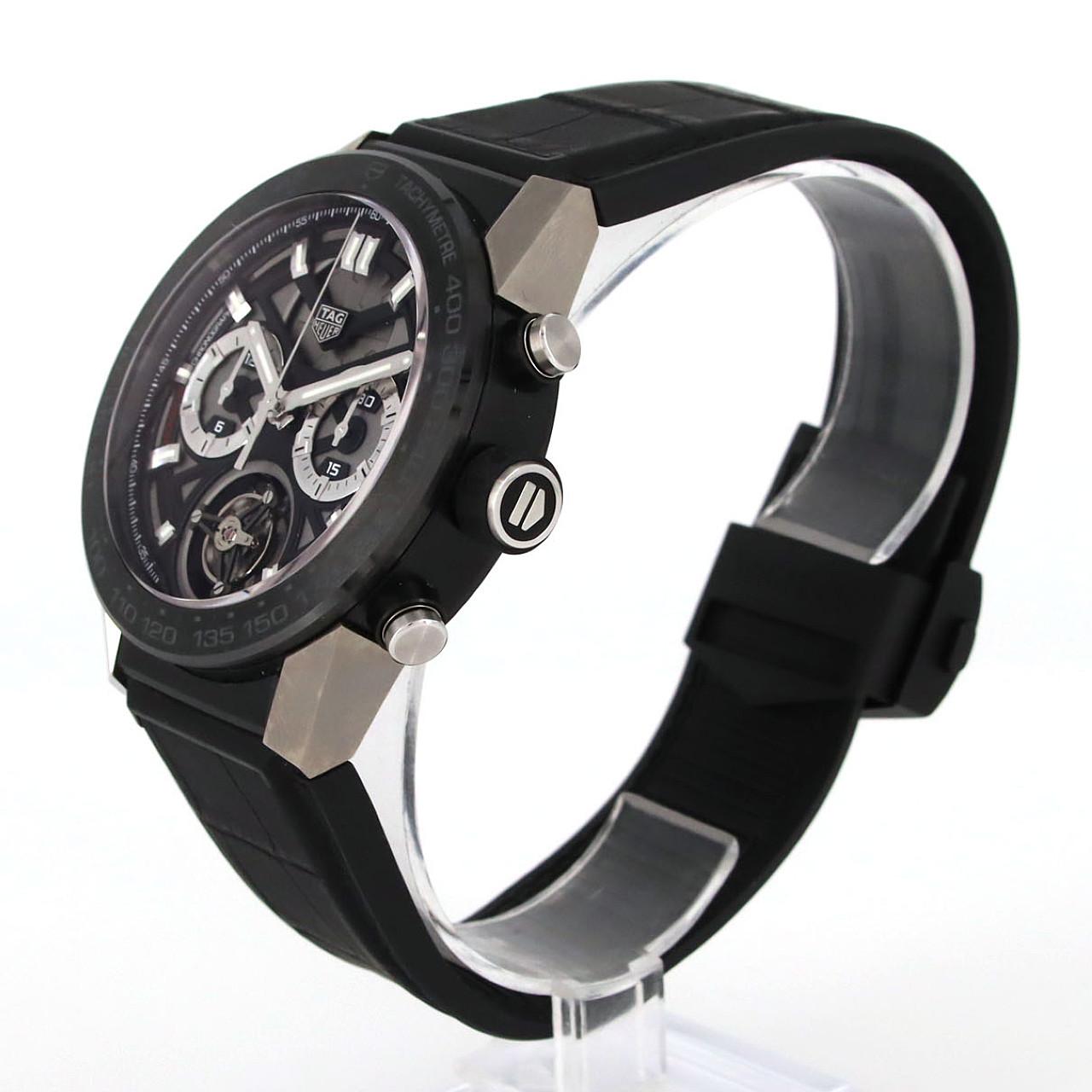 タグ･ホイヤー カレラ･キャリバーホイヤー02Tフライングトゥールビヨンクロノ TI CAR5A8Y.FC6377 TI 自動巻