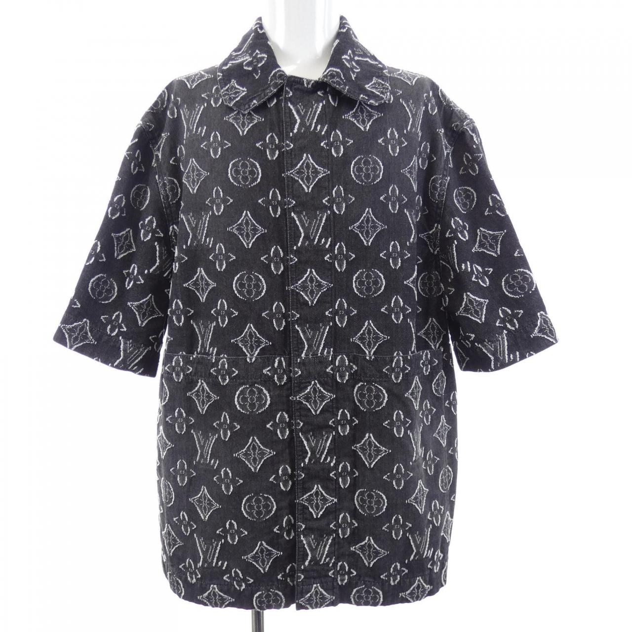 ルイヴィトン LOUIS VUITTON モノグラムショートスリーブシャンブレーシャツ HPS73WARS S／Sシャツ