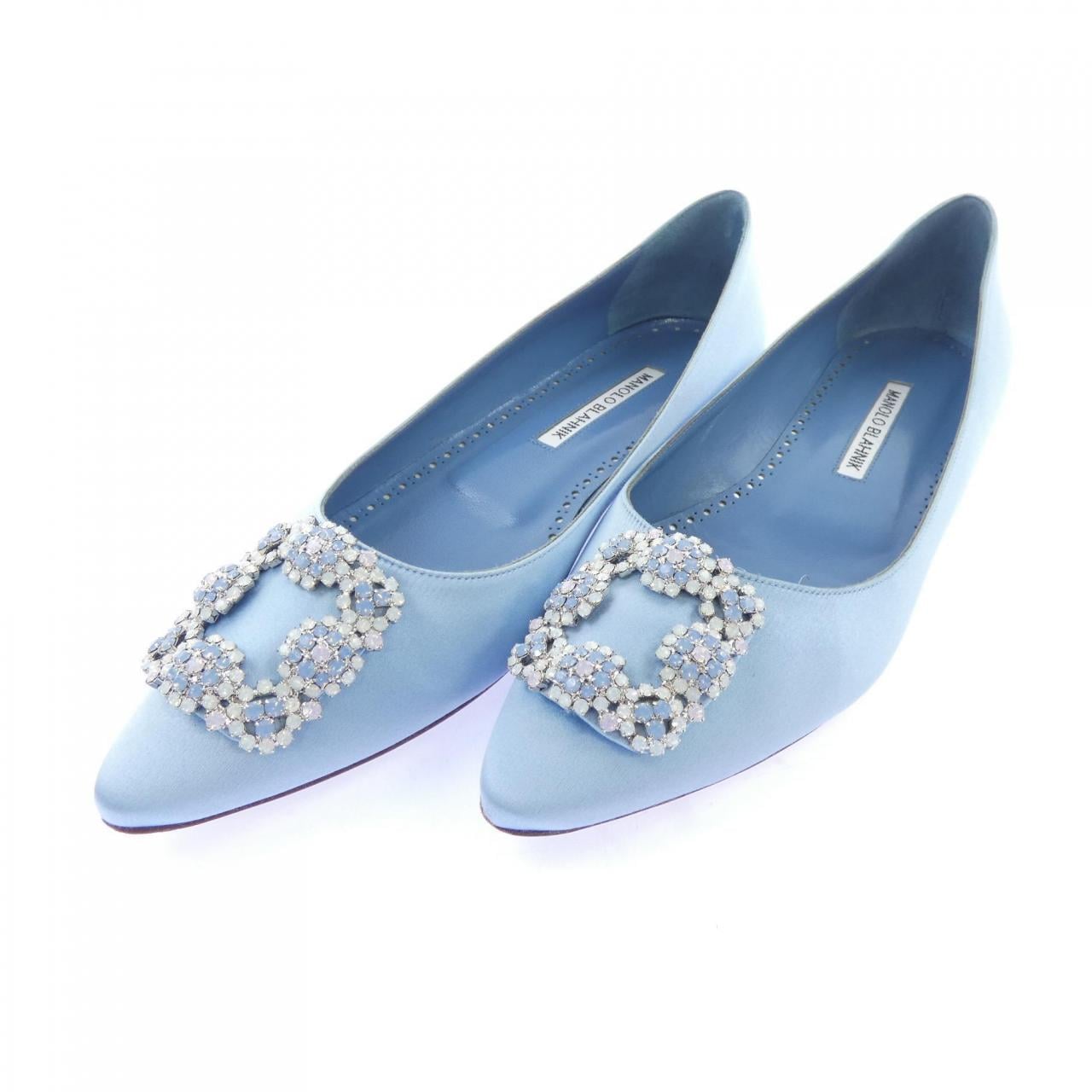 マノロブラニク MANOLO BLAHNIK HANGISIFLAT OPAL フラットシューズ