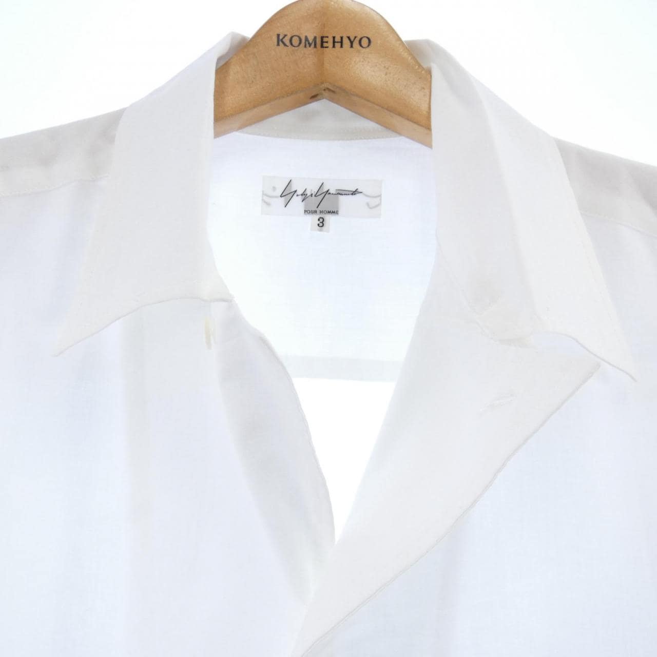 ヨウジヤマモトプールオム YOHJI YAMAMOTO POUR S／Sシャツ