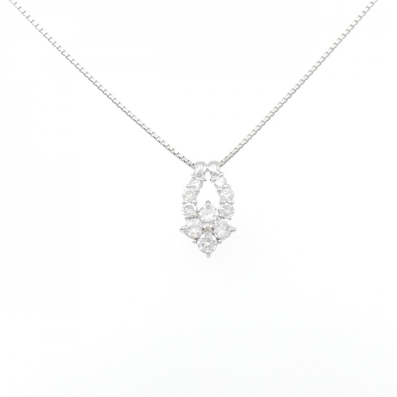 PT Flower Diamond Necklace 0.70CT