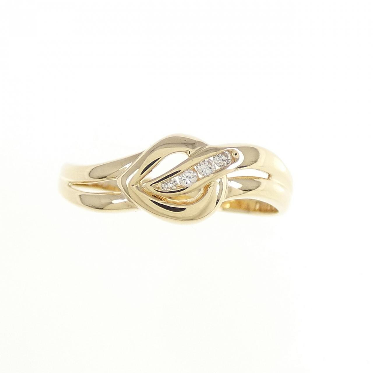 K18YG ダイヤモンド リング 0.03CT