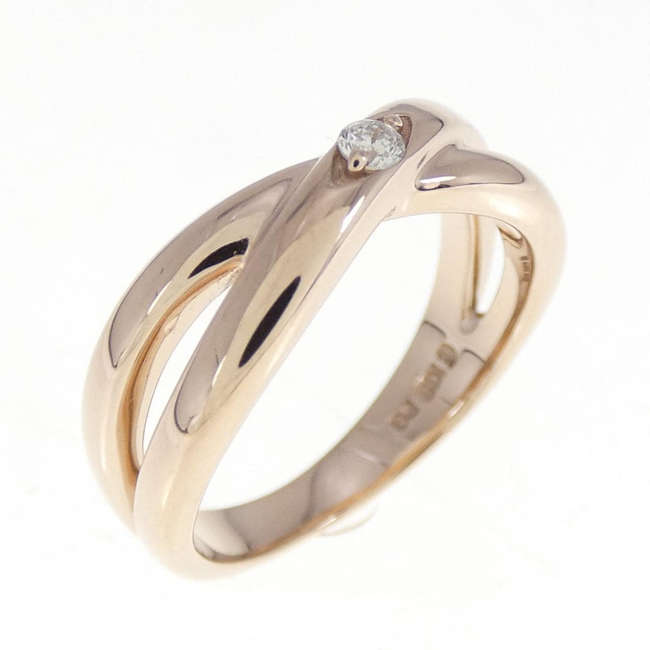 K18PG Diamond ring