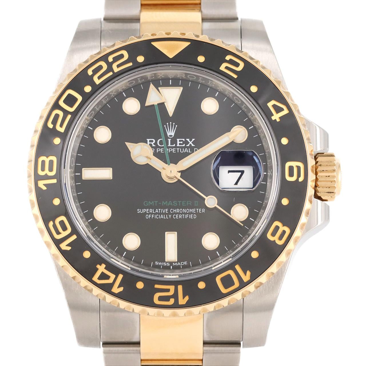 ROLEX GMT Master II 116713LN SSxYG自動上弦Random Number