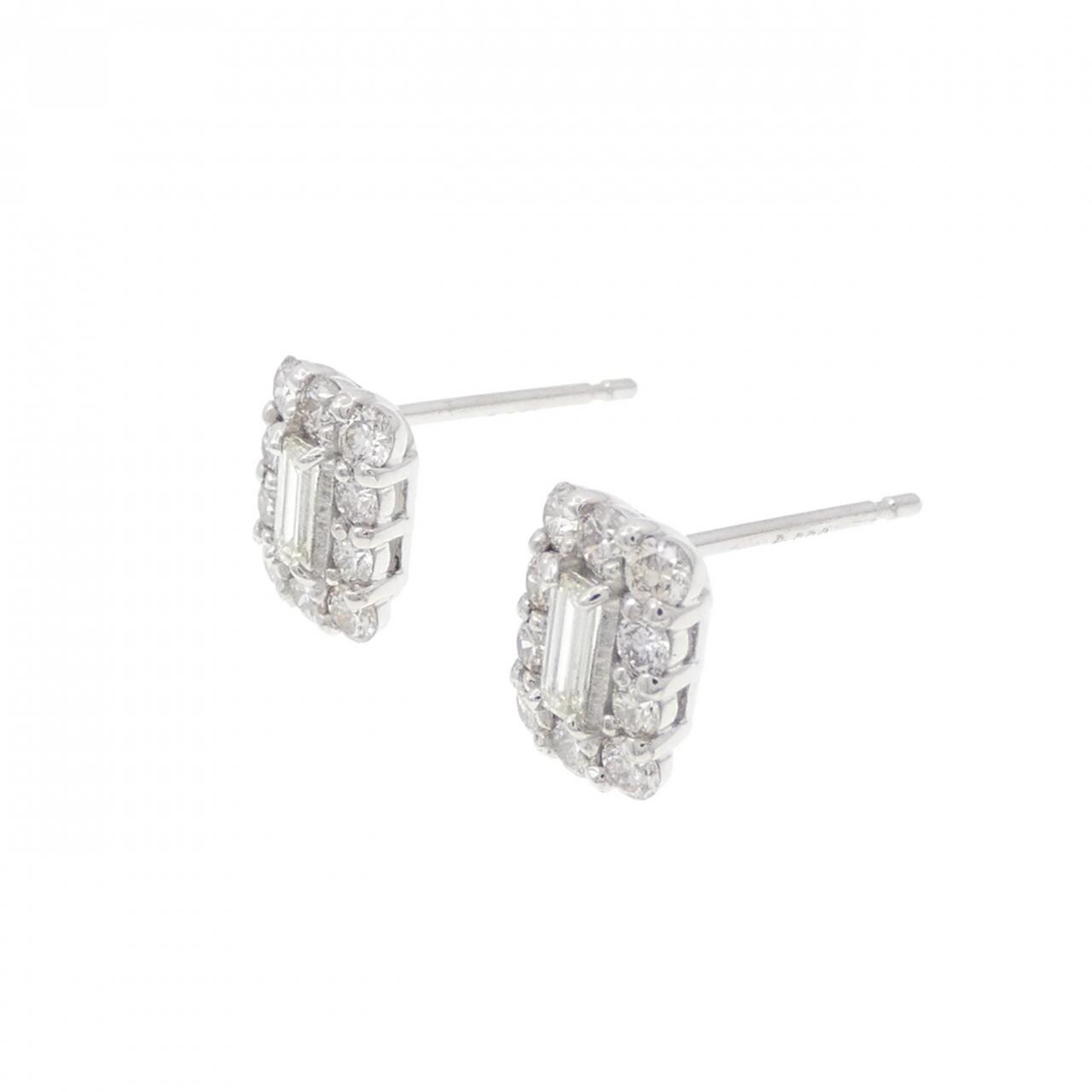 [新品] PT900钻石耳环 0.60CT