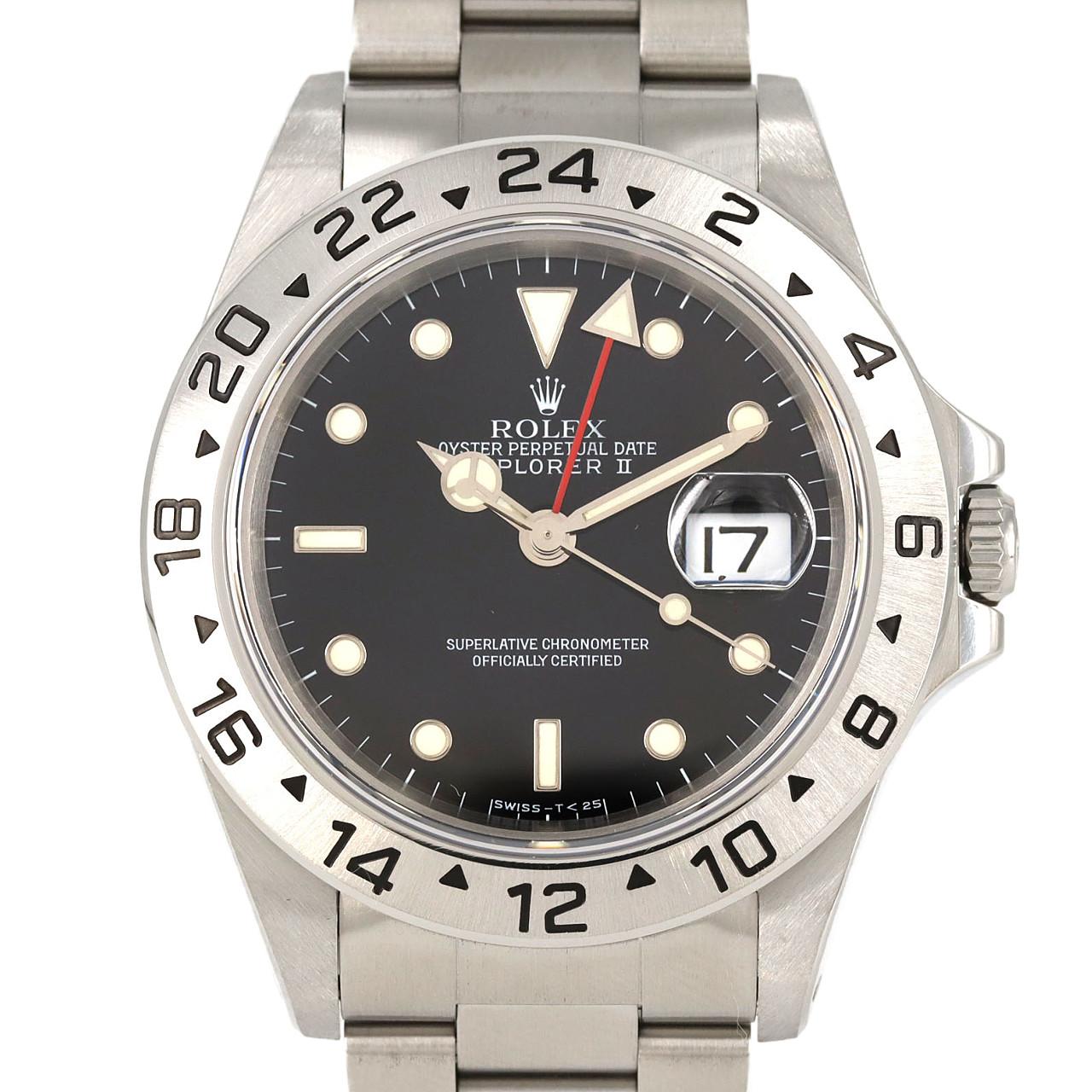 ロレックス エクスプローラーⅡ 16570 SS 自動巻 U番