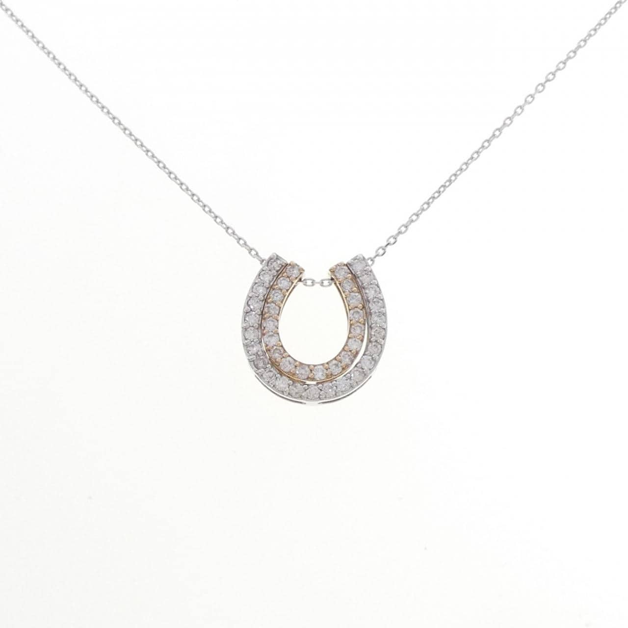 K18WG/K18PG 2WAY ダイヤモンド ネックレス 0.50CT