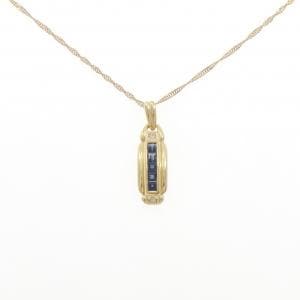 K18YG サファイヤ ネックレス