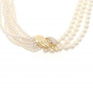 K18YG バード アコヤパール ネックレス