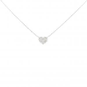 K18WG ハート ダイヤモンド ネックレス 0.20CT