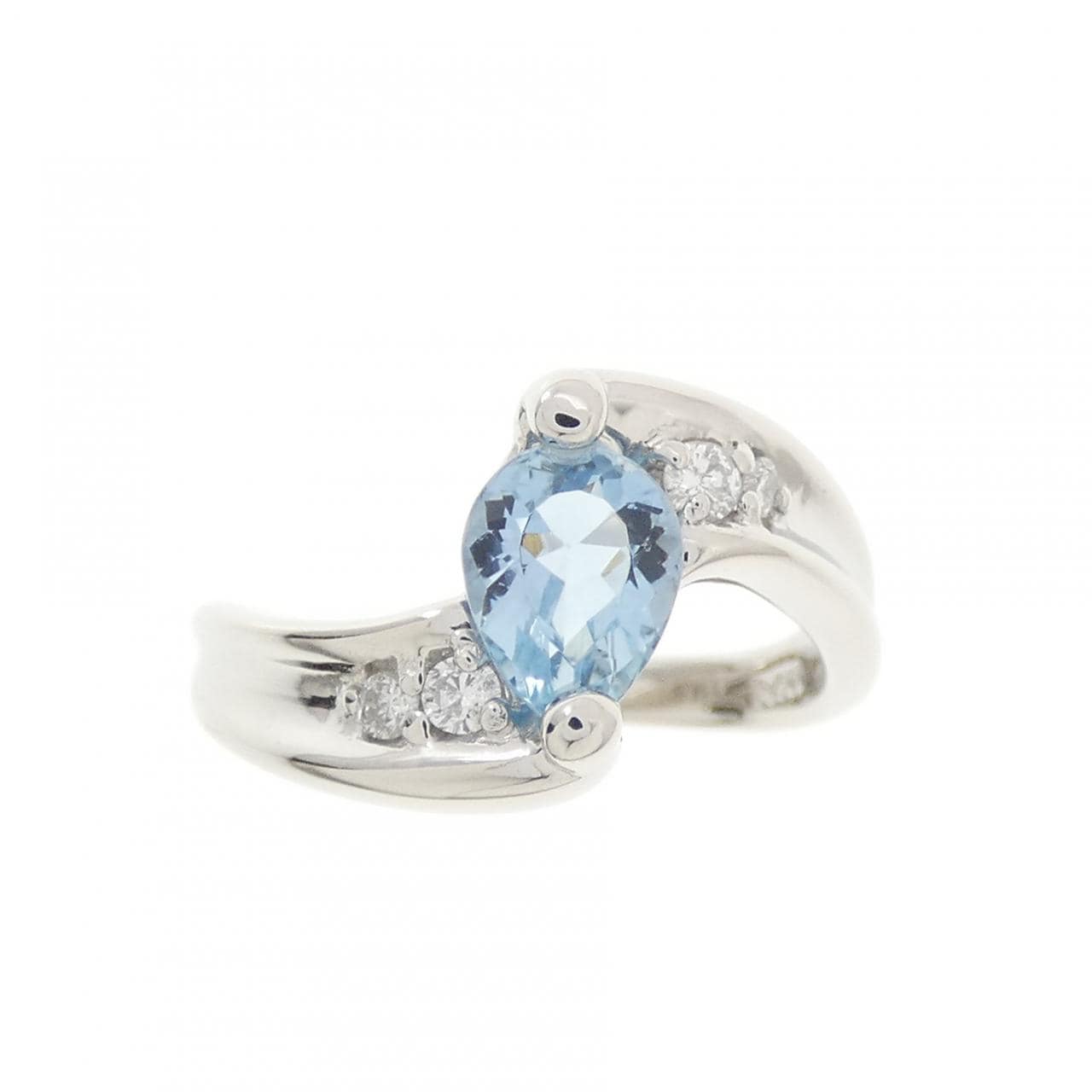 PT900 アクアマリン リング 0.85CT