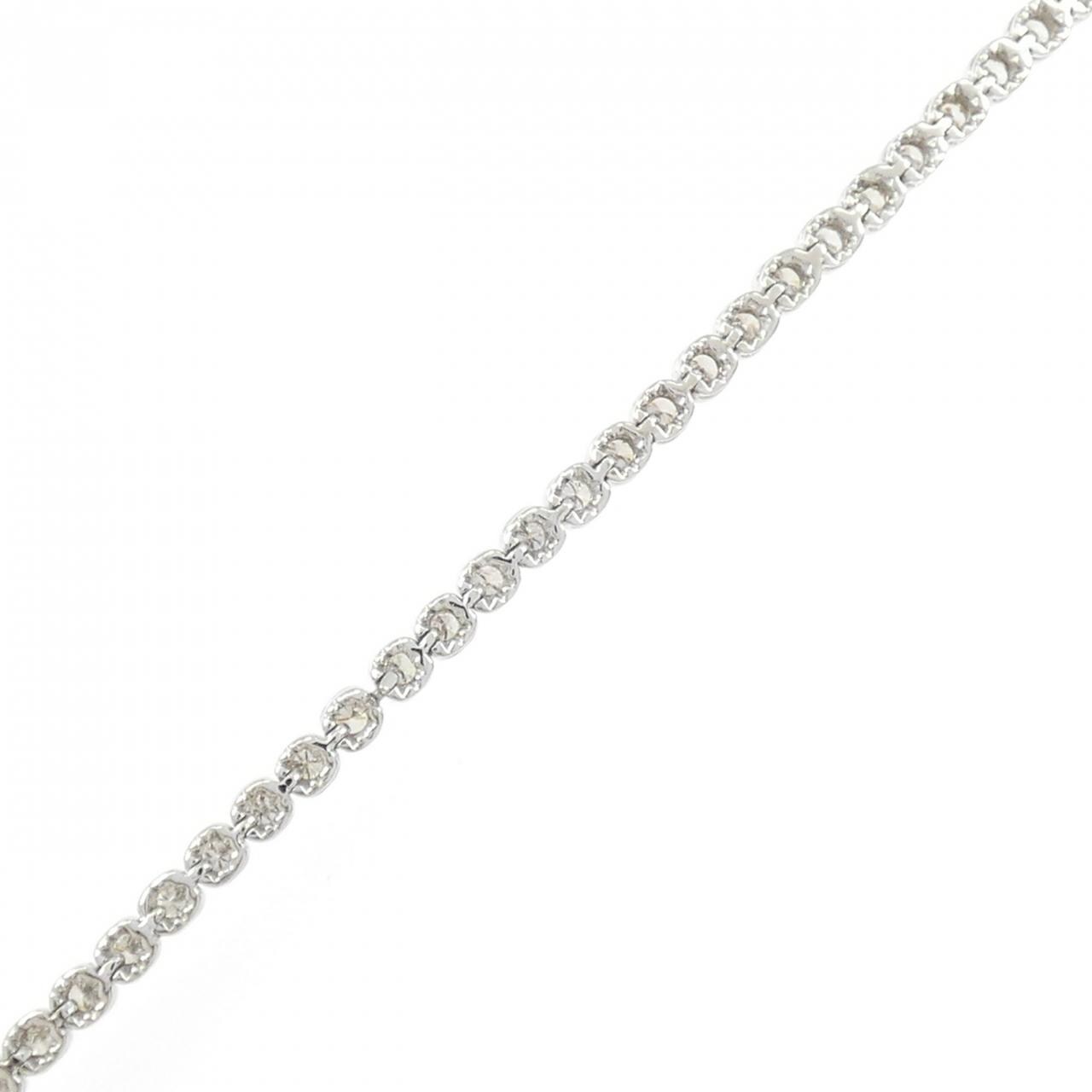 K18WG ダイヤモンド ブレスレット 1.70CT
