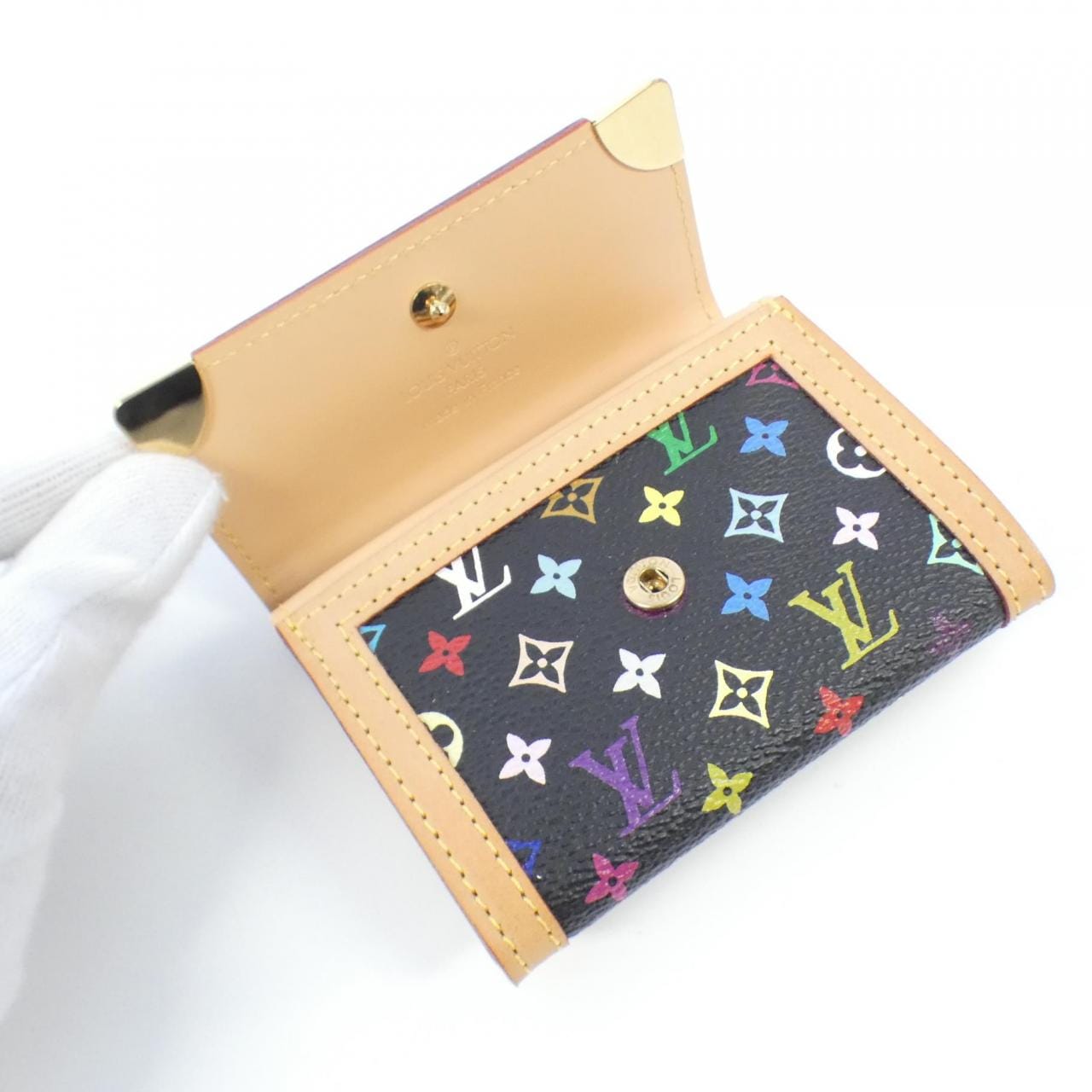 LOUIS VUITTON Multicolor Porto Monnaie Plat M92656 INCASE