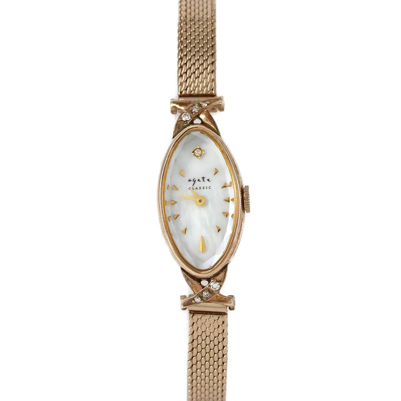 アガット トノーフェイスジュエリーウォッチ PG 1811 PG クォーツ