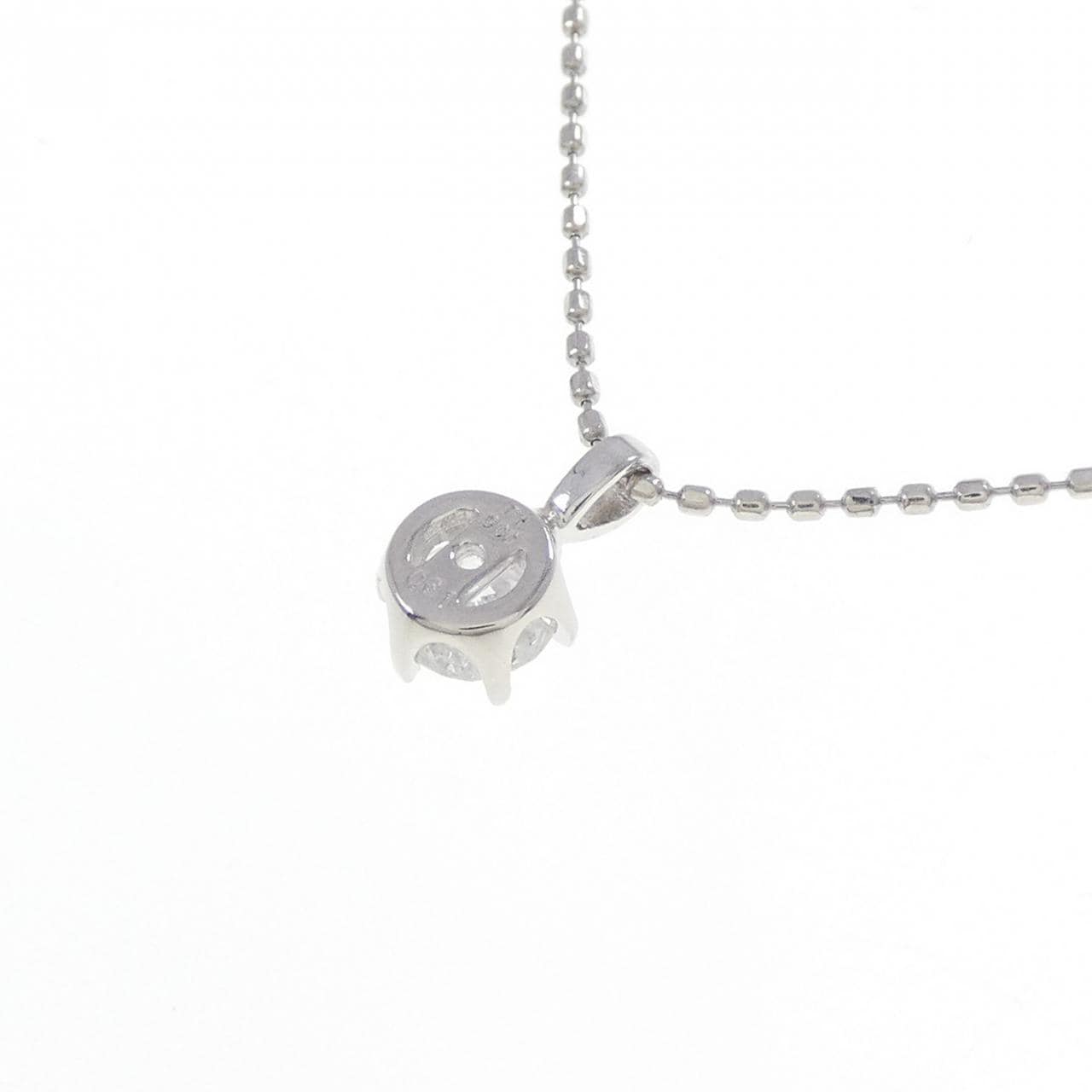 PT900/PT850 ソリティア ダイヤモンド ネックレス 0.31CT