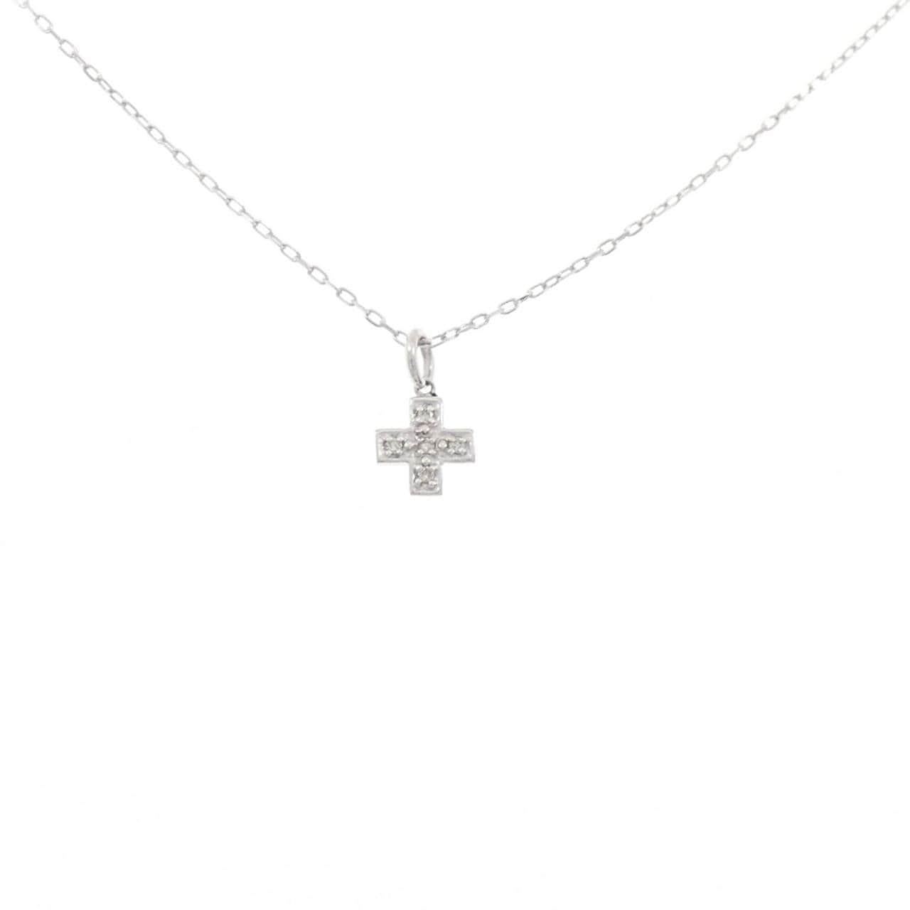 K18WG ダイヤモンド ネックレス 0.03CT