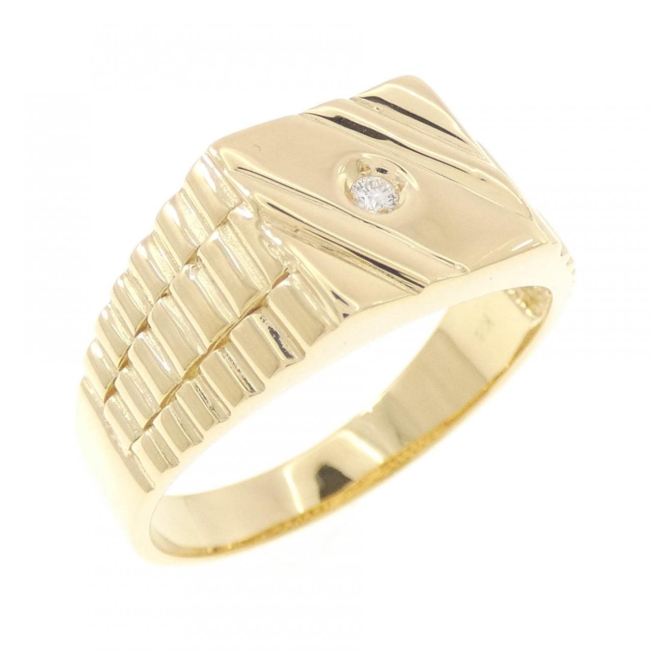 【新品】K18YG ダイヤモンド リング 0.03CT