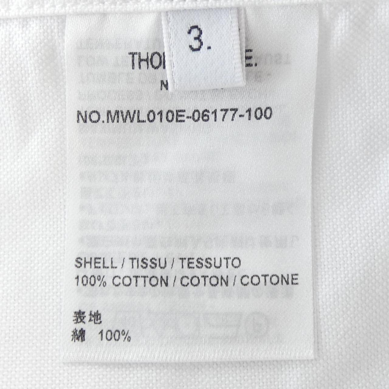 トムブラウン THOM BROWNE MWL010E-06177 シャツ