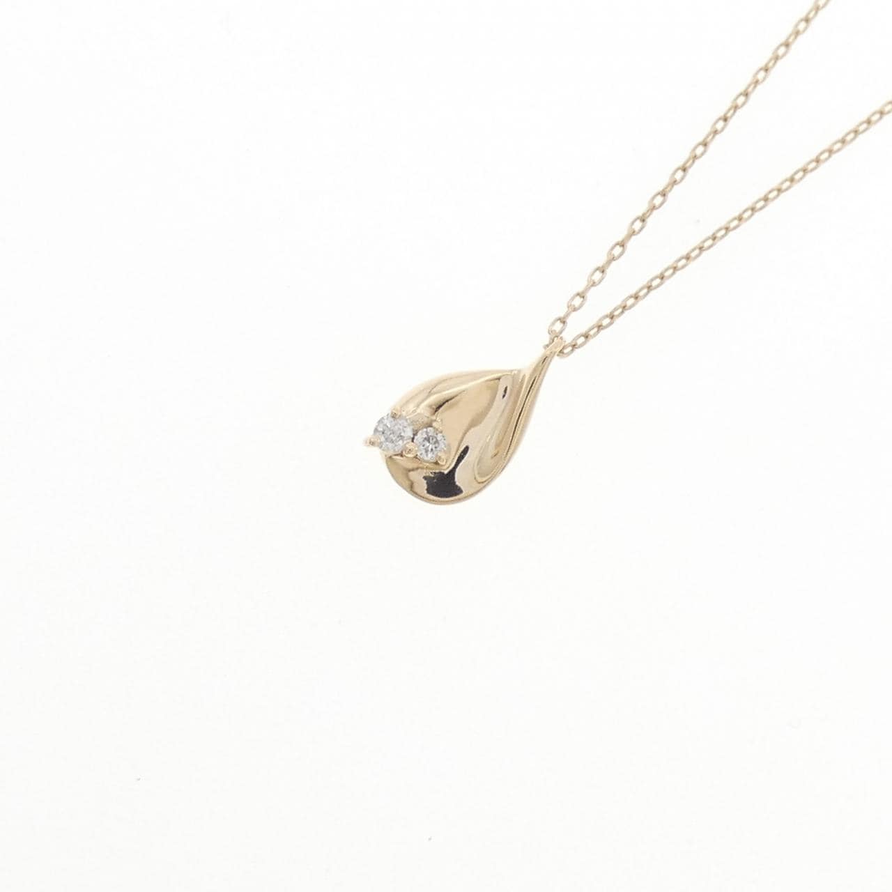 K10YG ダイヤモンド ネックレス 0.03CT