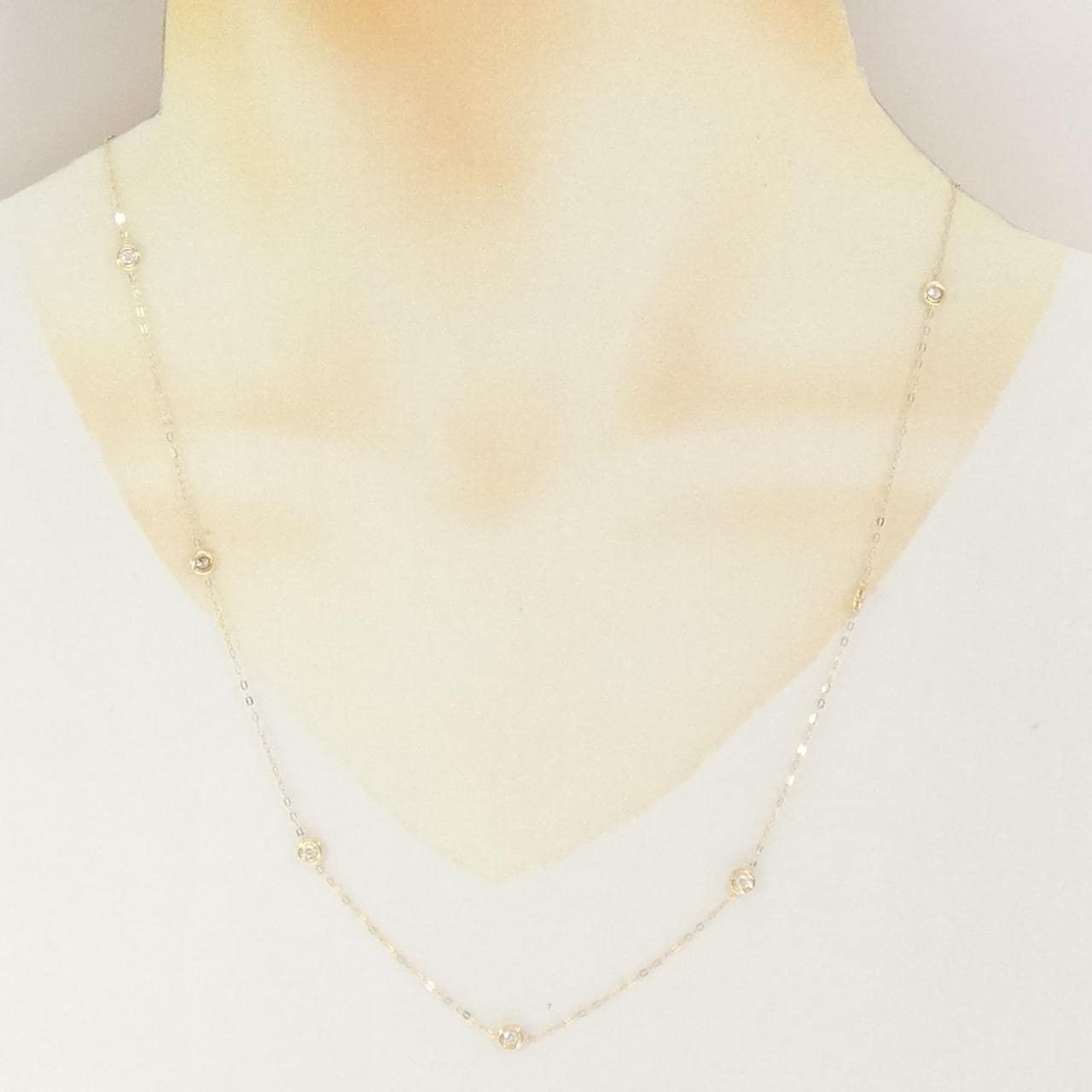 K18YG ダイヤモンド ネックレス 0.30CT