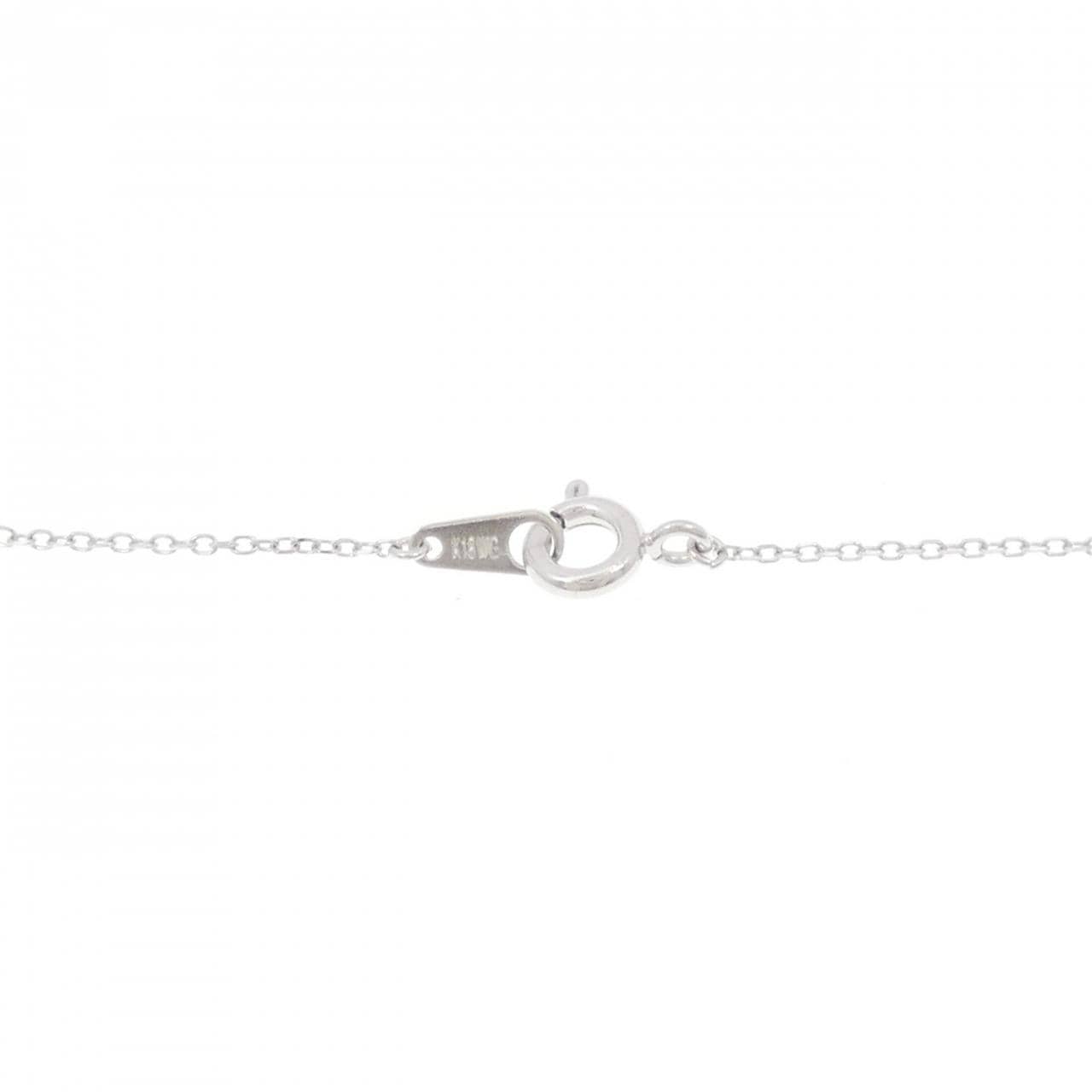 K18WG ダイヤモンド ネックレス 0.15CT