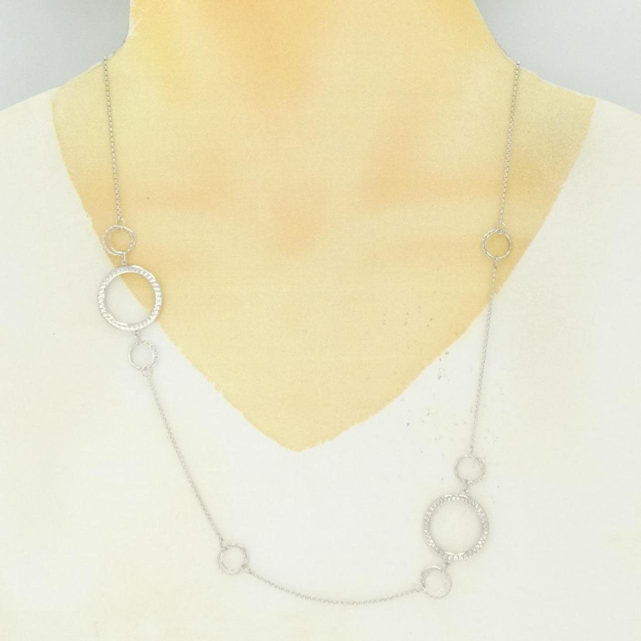 K18WG ネックレス