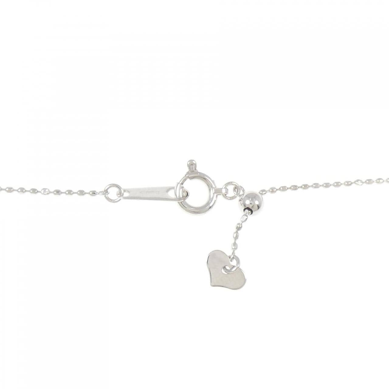 750WG/K18WG クロス ダイヤモンド ネックレス 2.53CT