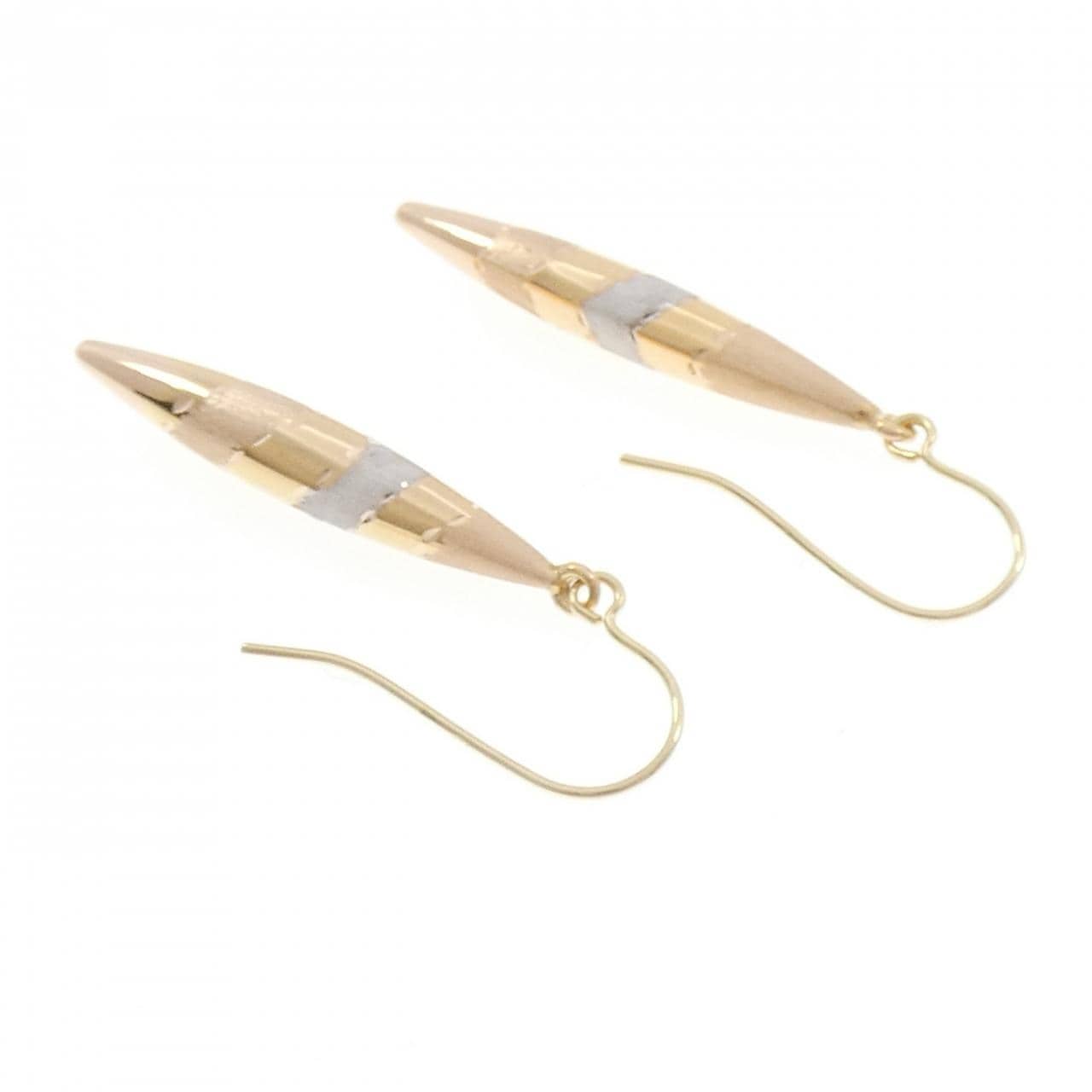 K14スリーカラー ピアス