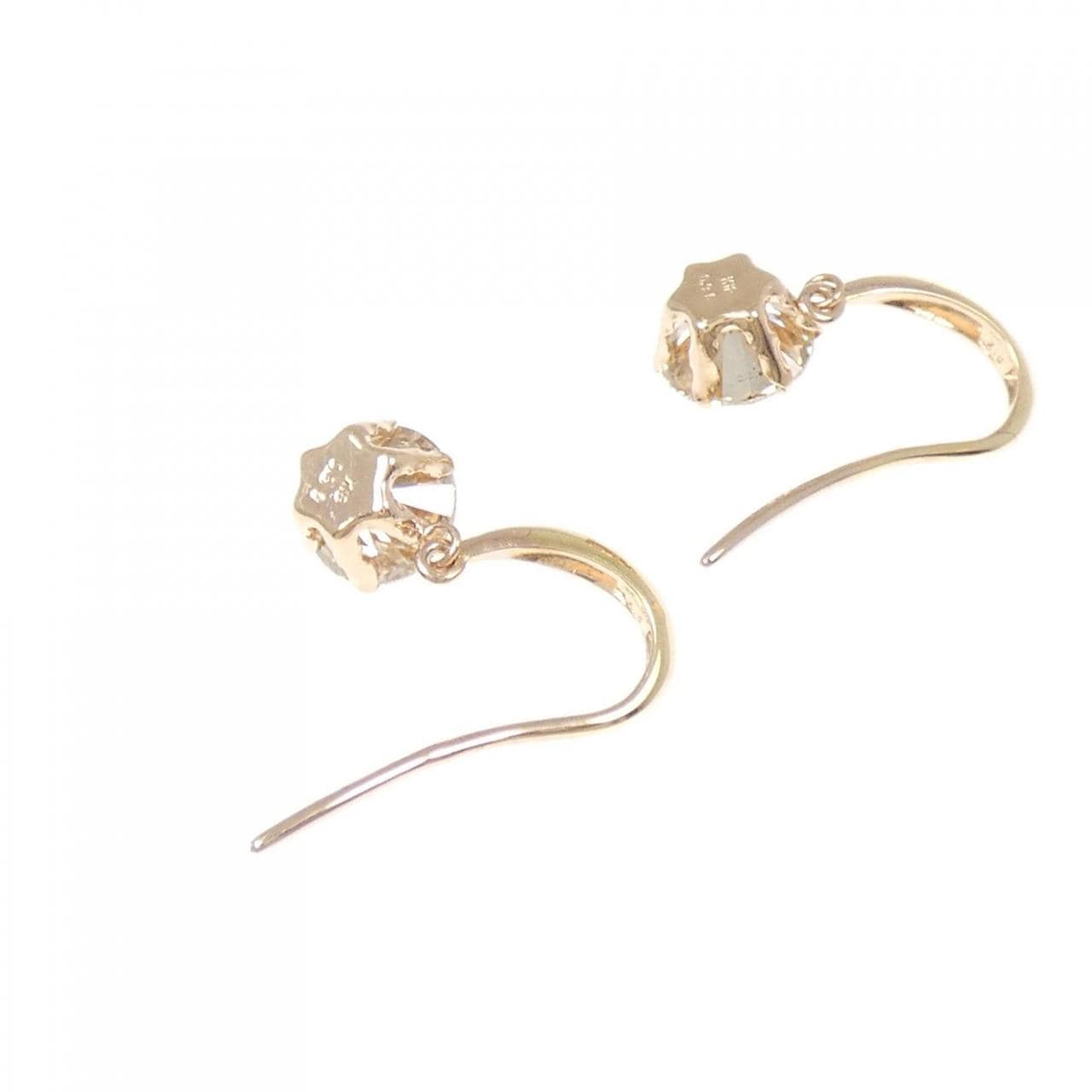 K18PG ダイヤモンド ピアス 1.80CT
