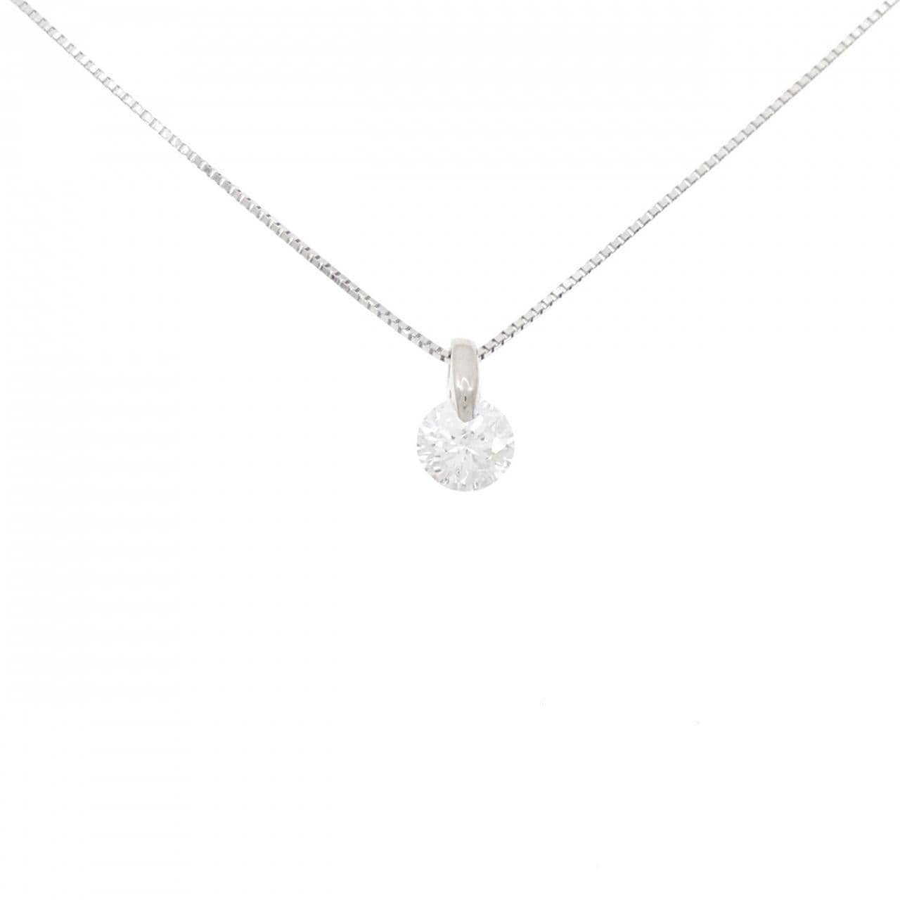 PT900/PT850 ソリティア ダイヤモンド ネックレス 0.72CT