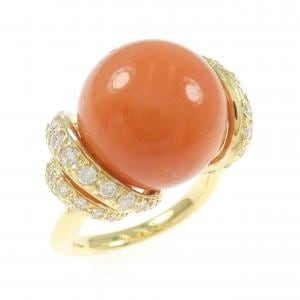 K18YG サンゴ リング