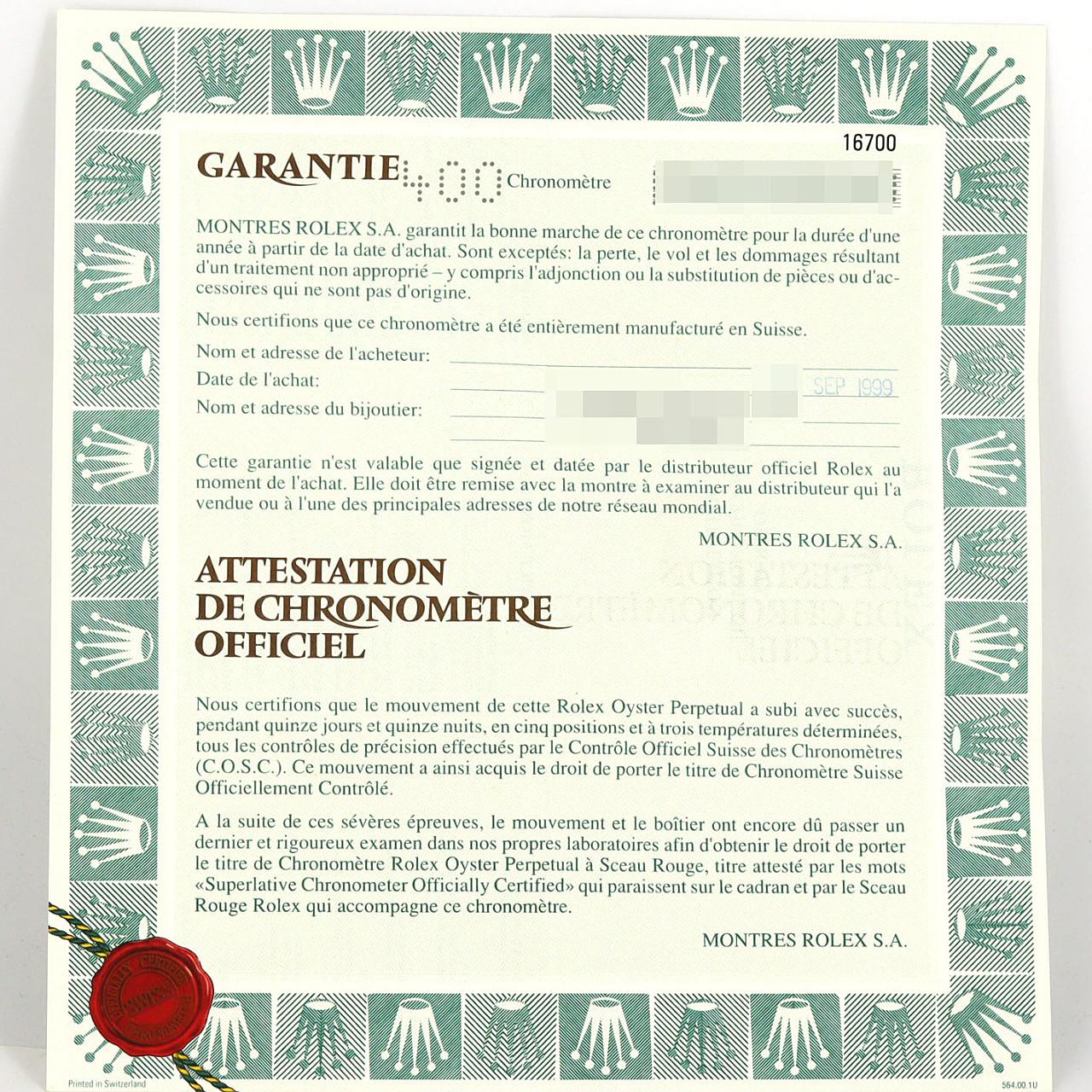 ロレックス GMTマスター 16700 SS 自動巻 A番