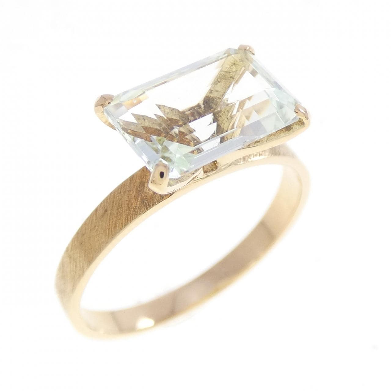 K18YG アクアマリン リング