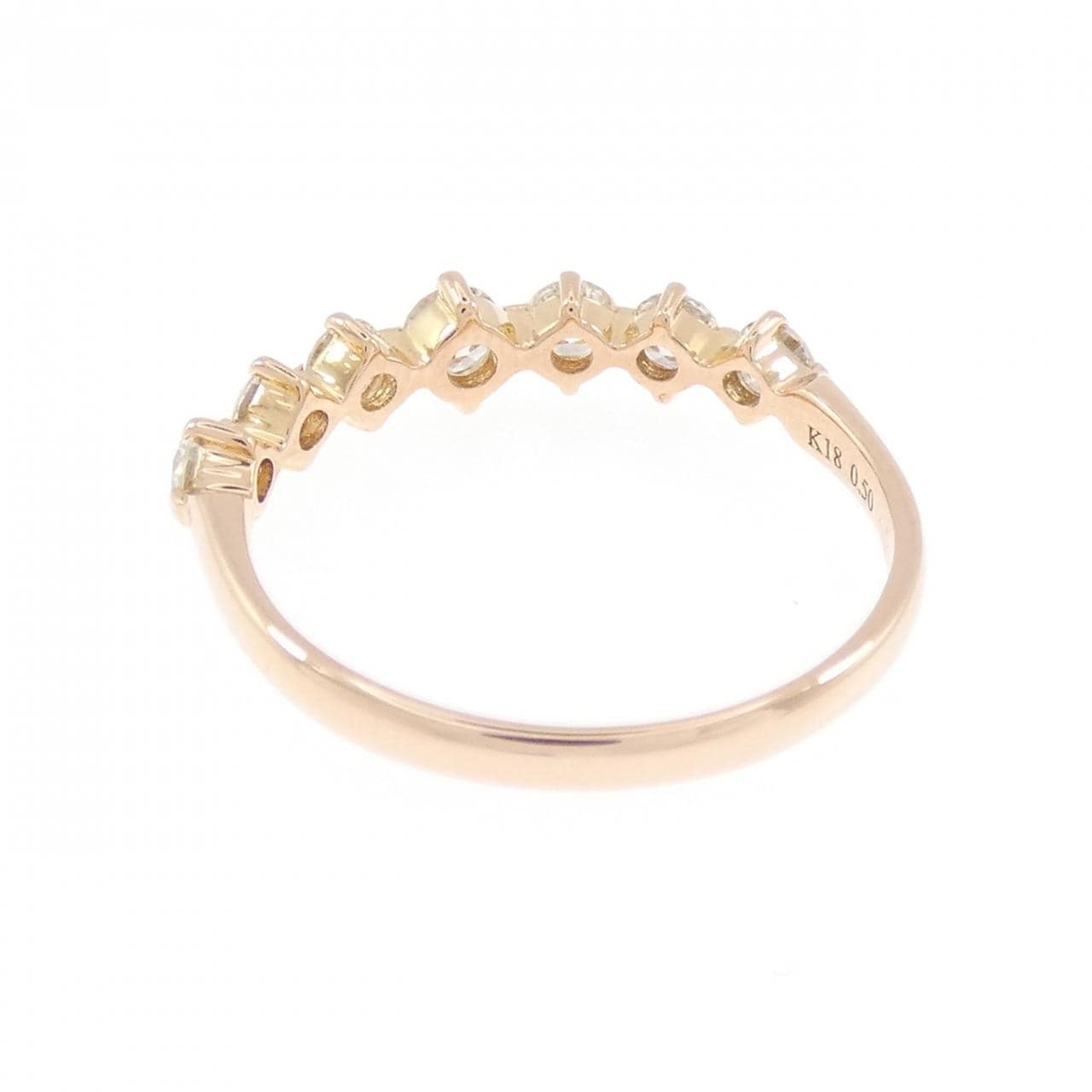 K18PG ダイヤモンド リング 0.50CT