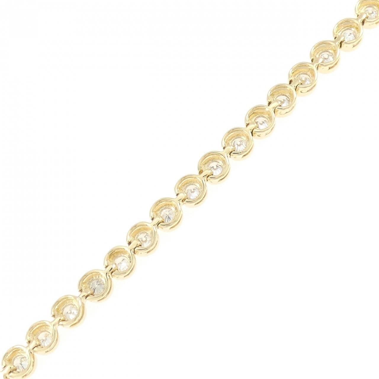 K18YG ダイヤモンド ブレスレット 3.38CT