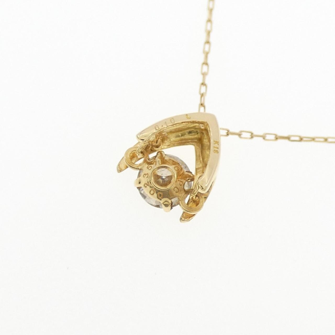 K18YG ダイヤモンド ネックレス 0.10CT