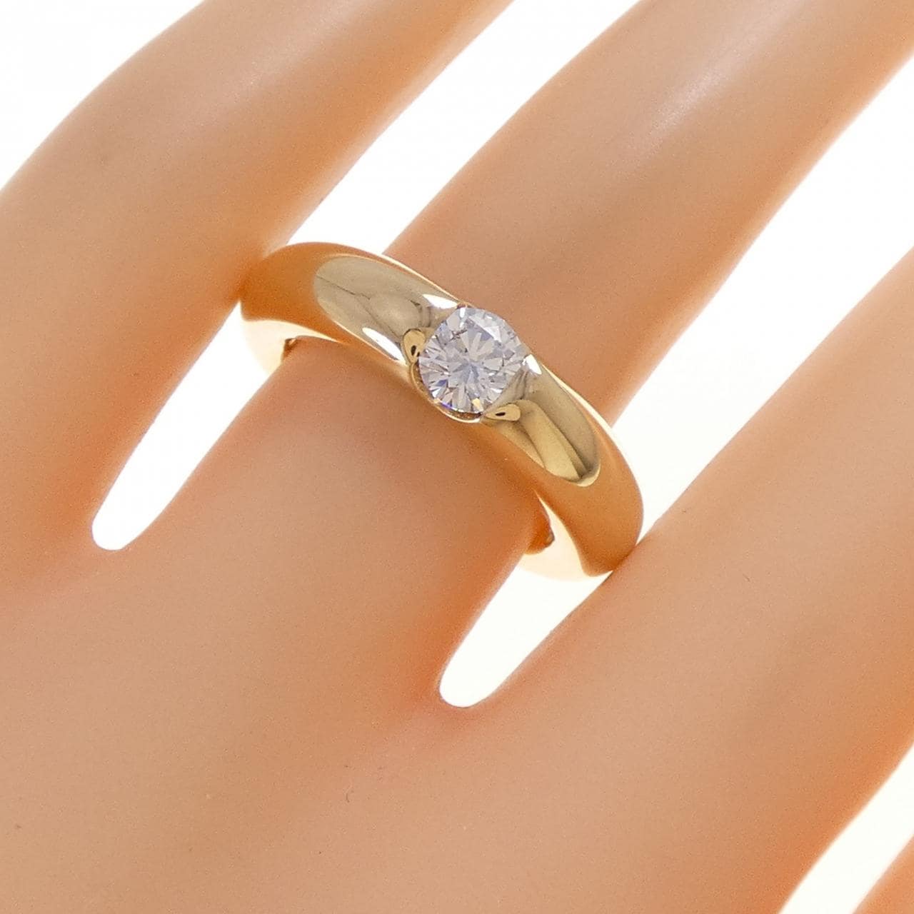 【ヴィンテージ】カルティエ エリプス リング 0.45CT