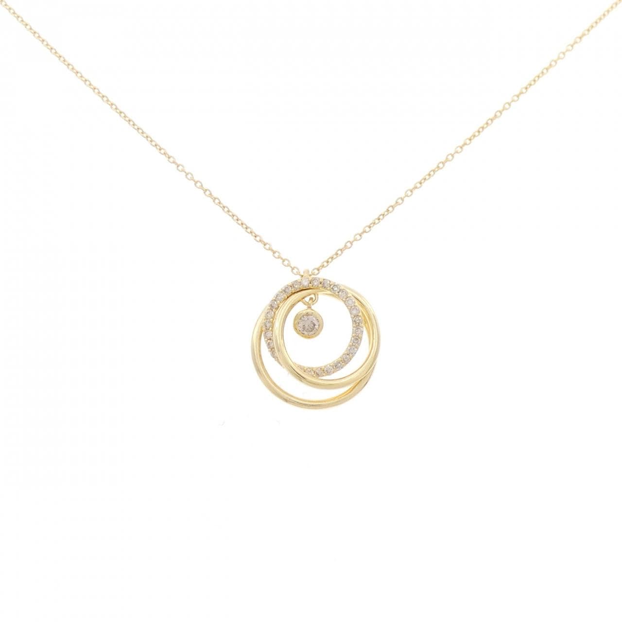 K18YG ダイヤモンド ネックレス 0.07CT