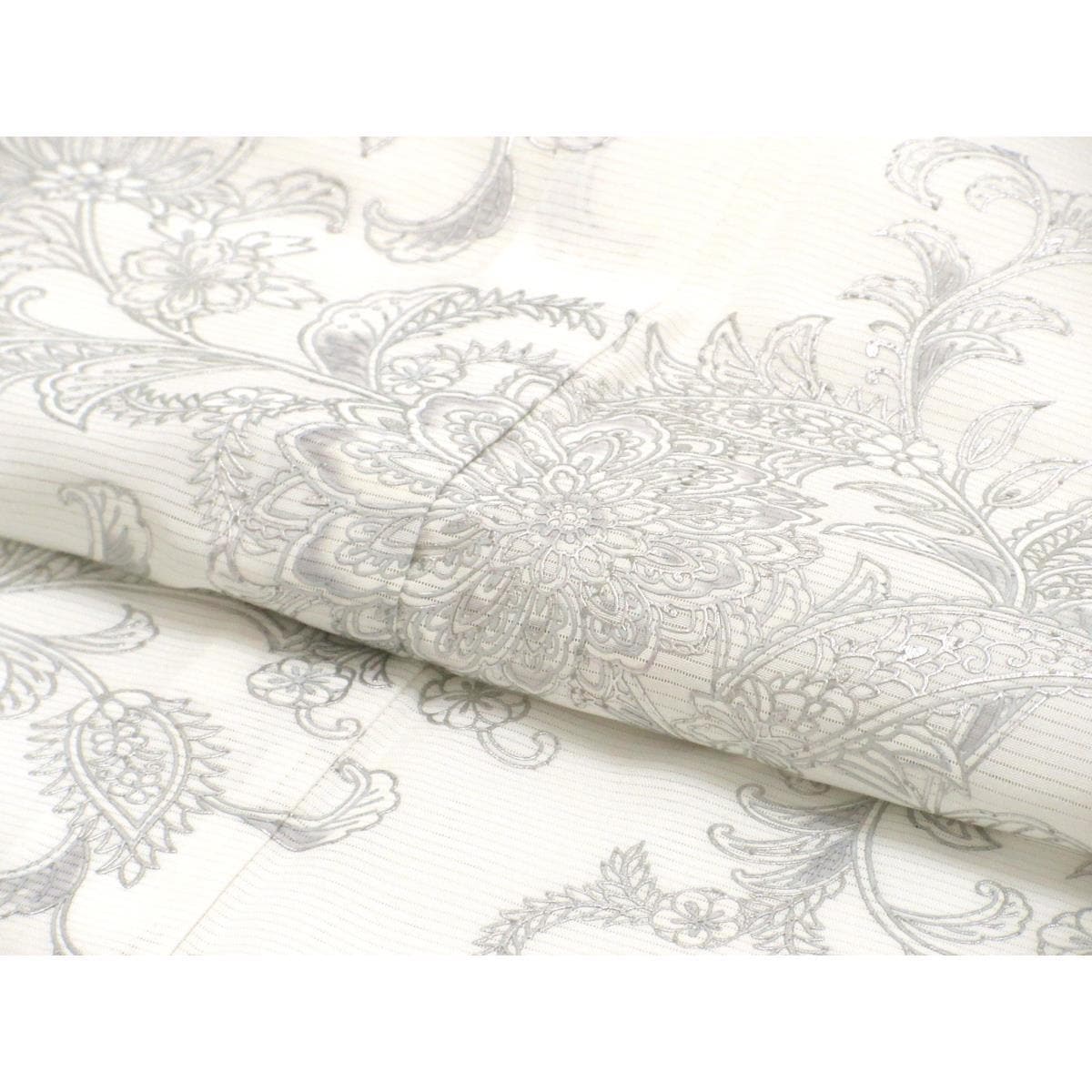 【未使用品】単衣　絽織訪問着　銀彩加工