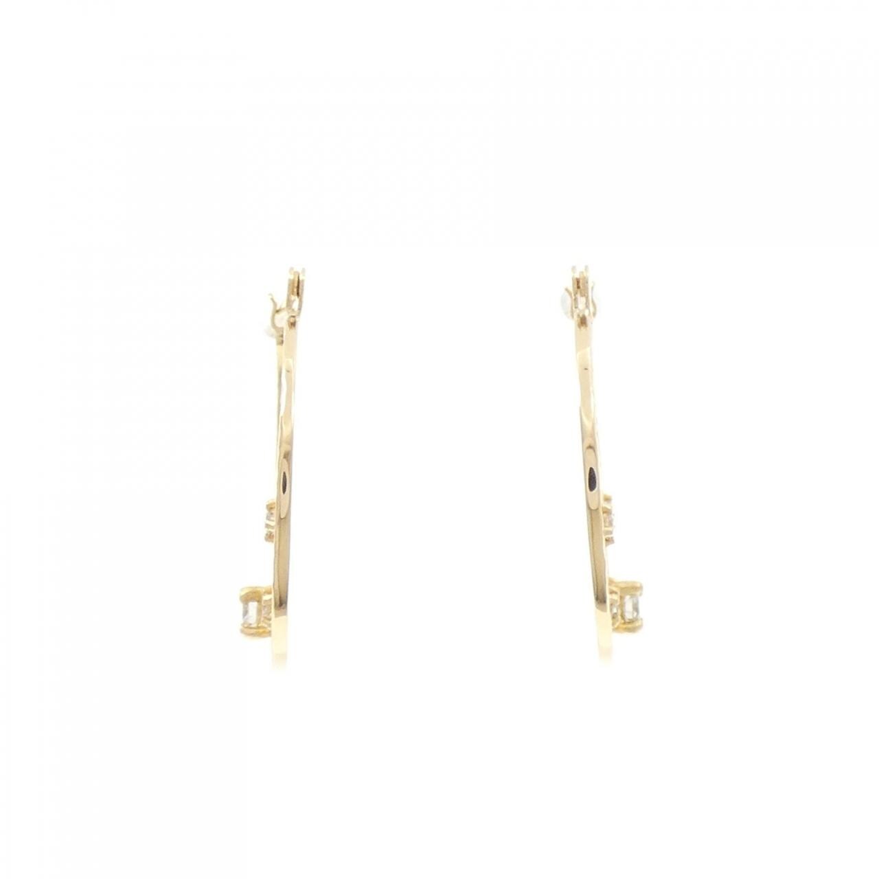 K18YG ダイヤモンド ピアス 0.20CT