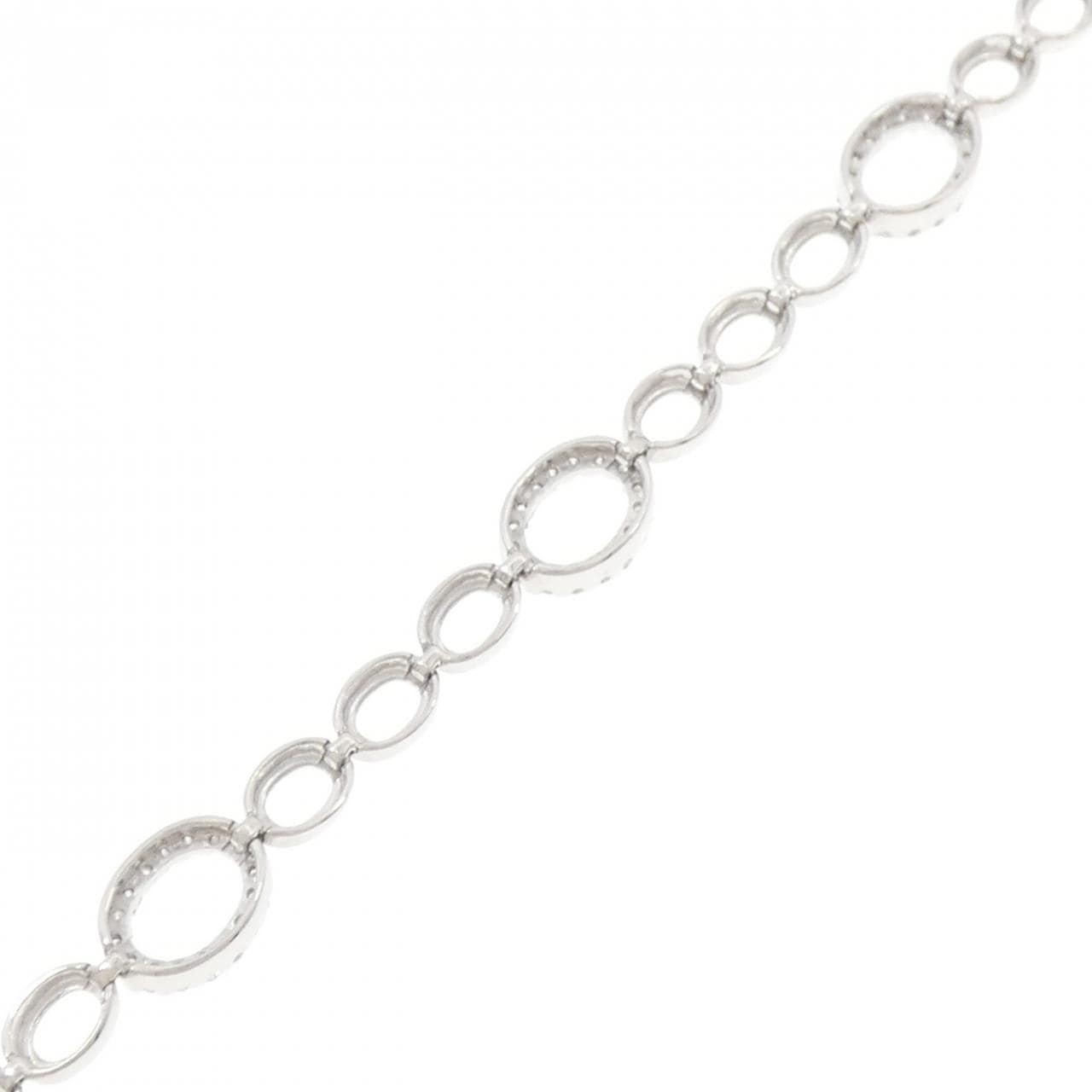 K18WG ダイヤモンド ブレスレット 0.60CT