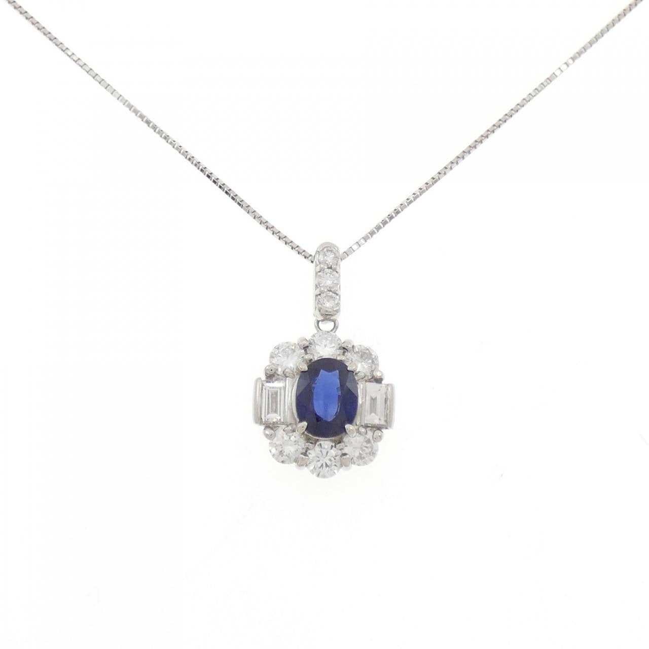 PT900/PT850藍寶石項鏈1.173CT