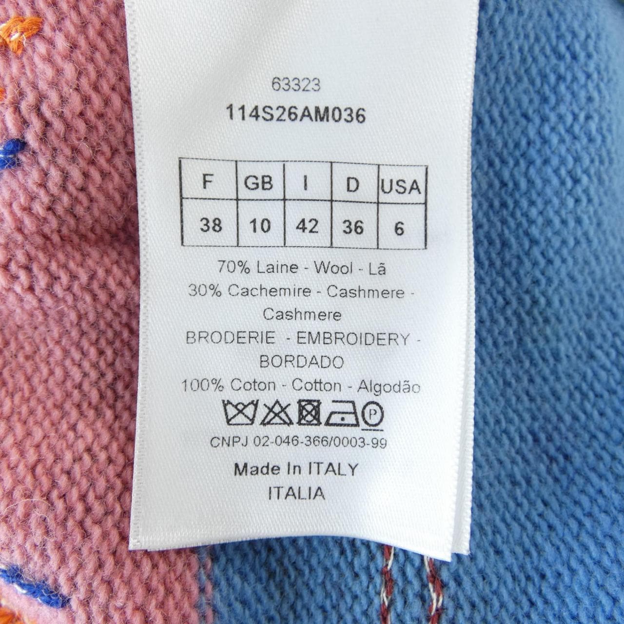 クリスチャンディオール CHRISTIAN DIOR 114S26AM036 ニット