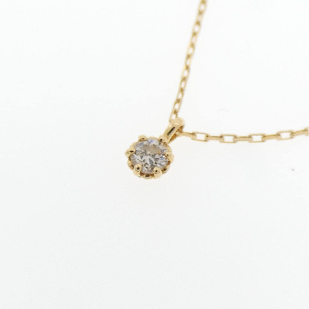 アガット ダイヤモンド ネックレス 0.05CT