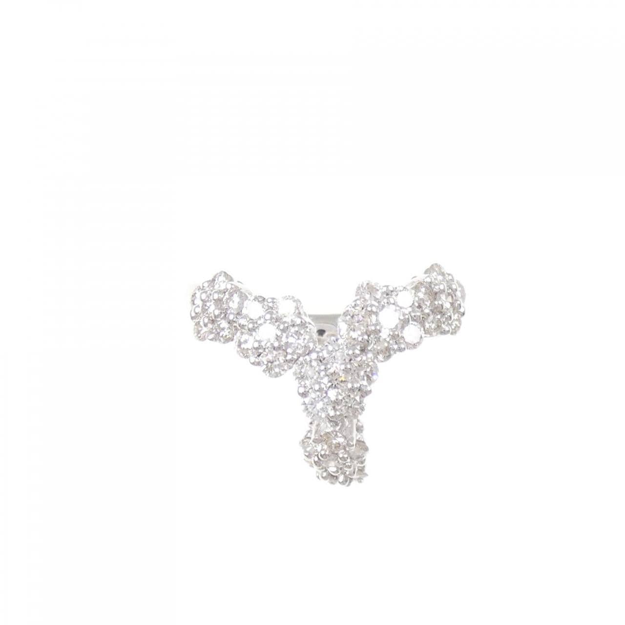 K18WG ダイヤモンド リング 1.10CT