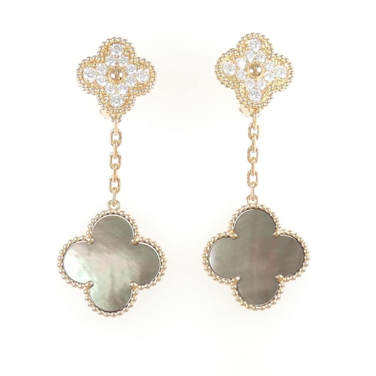 ヴァンクリーフ&アーペル マジックアルハンブラ 2モチーフ ピアス