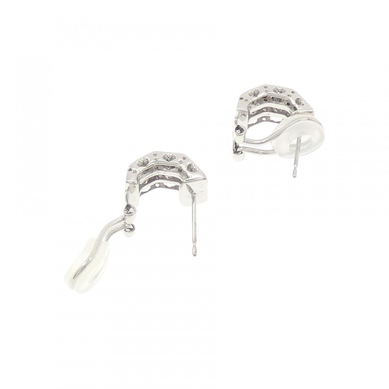 K18WG ダイヤモンド ピアス 0.40CT